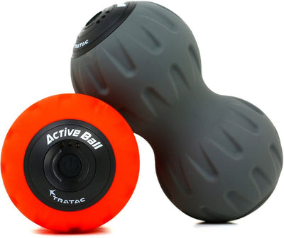 TRATAC ACTIVEBALL כדור עיסוי בצורת בוטן המשלב רטט להרפיית שריר